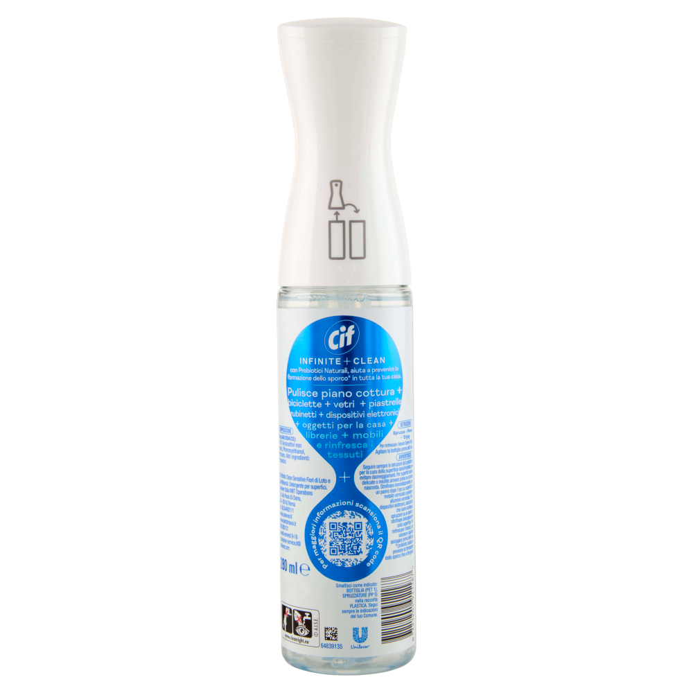 Cif Infinite + Clean Tutto in 1 Sensitive Fiori di Loto & Sali Minerali 280 ml
