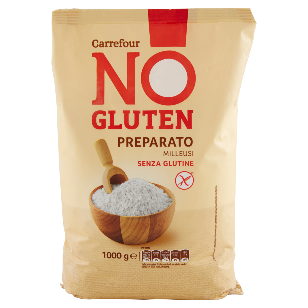 Carrefour No Gluten Preparato Milleusi 1000 g