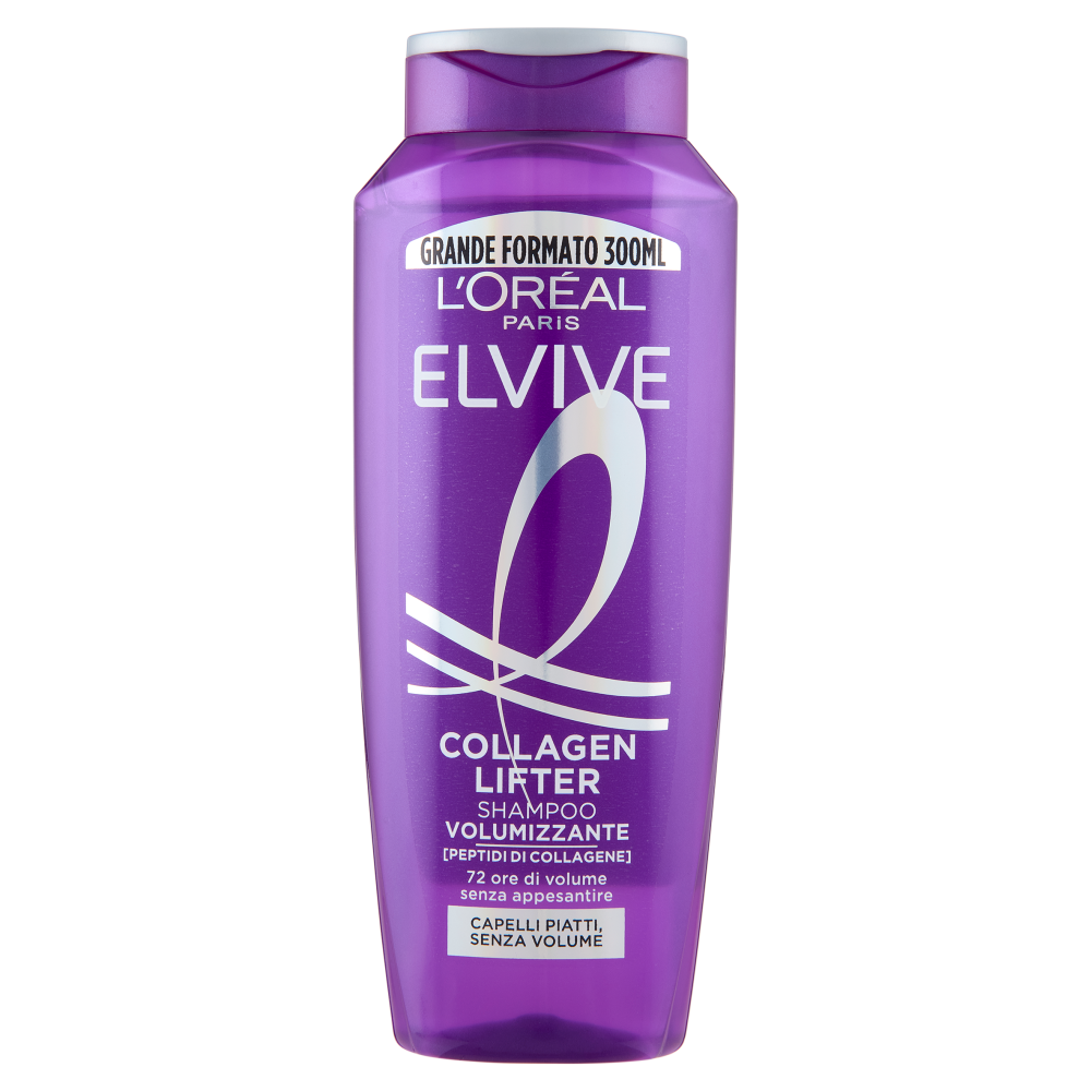 Elvive Collagen Lifter Shampoo Volumizzante, per Capelli Senza Volume 300 ml