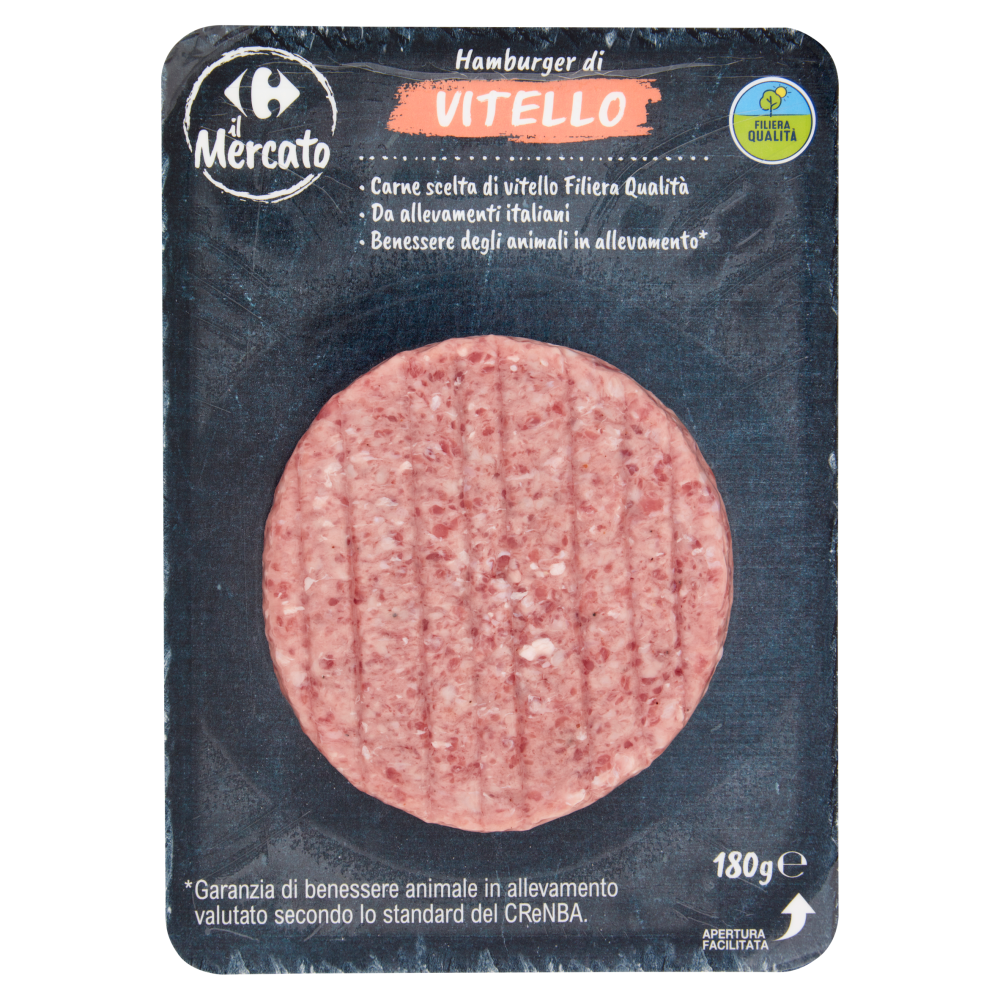 hamburger di vitello 180g