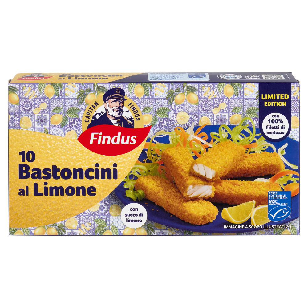 Capitan Findus 10 Bastoncini al Limone 250 g