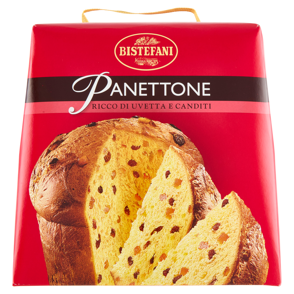 Bistefani Panettone Ricco di Uvetta e Canditi 700 g