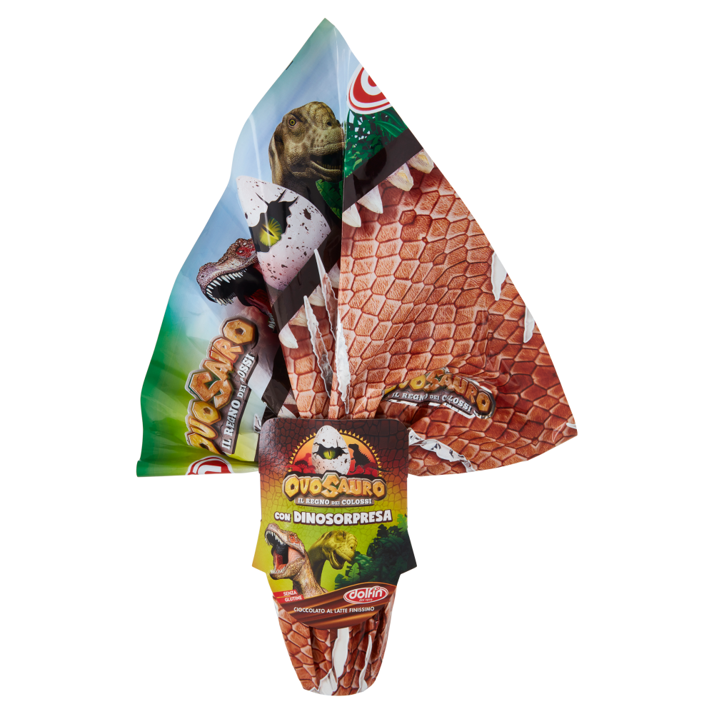 dolfin Uovo di Cioccolato al Latte Finissimo Ovosauro il Regno dei Colossi 50 g