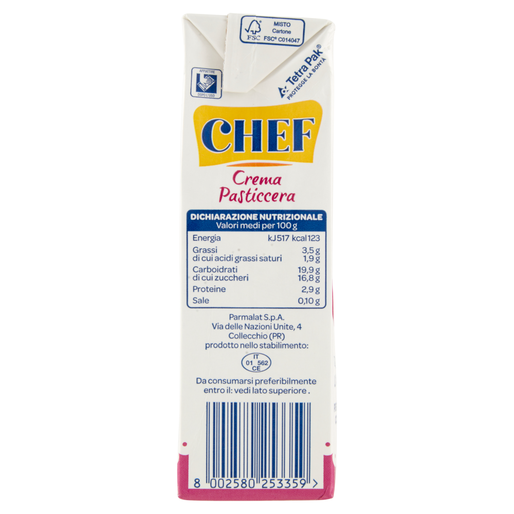 Chef Crema Pasticcera 530 g