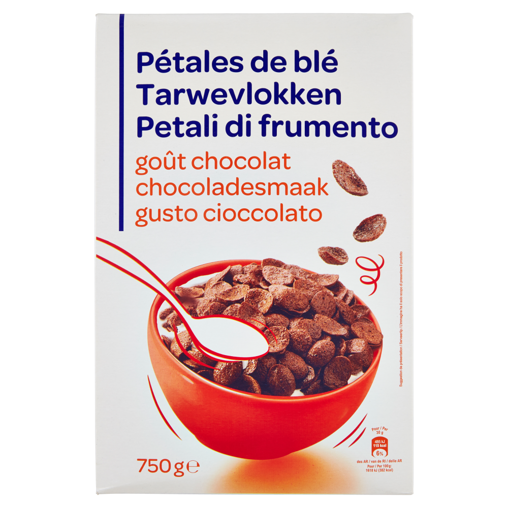Petali di frumento gusto cioccolato 750 g