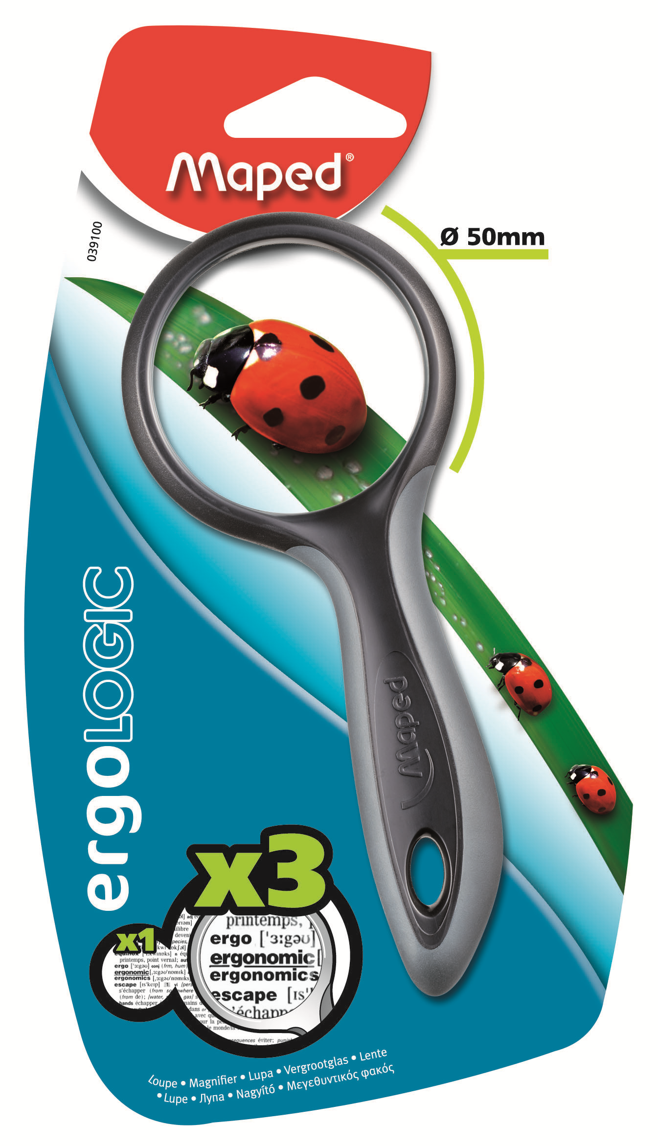 Maped Lente d'ingrandimento diametro 50 mm Ergologic