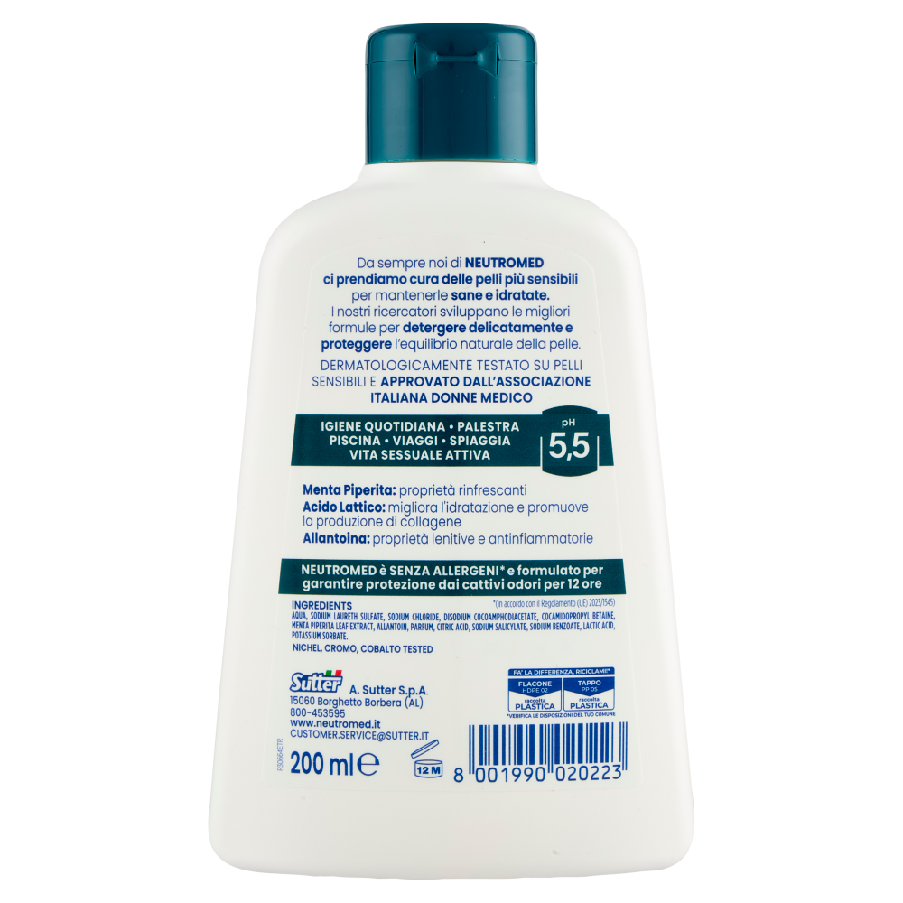 Neutromed uomo pH 5,5 Detergente Intimo 200 ml