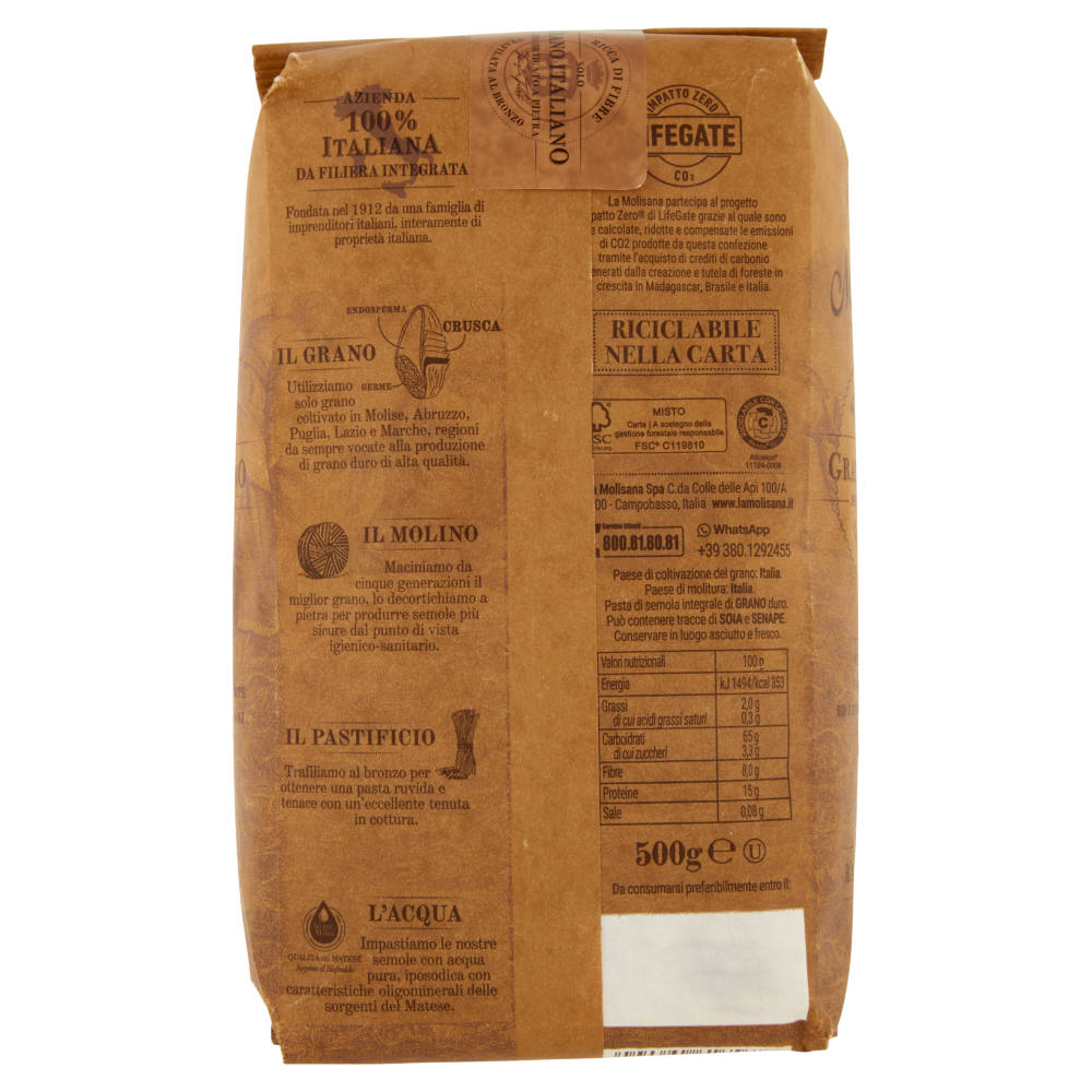 La Molisana integrale 73 Radiatori 500 g