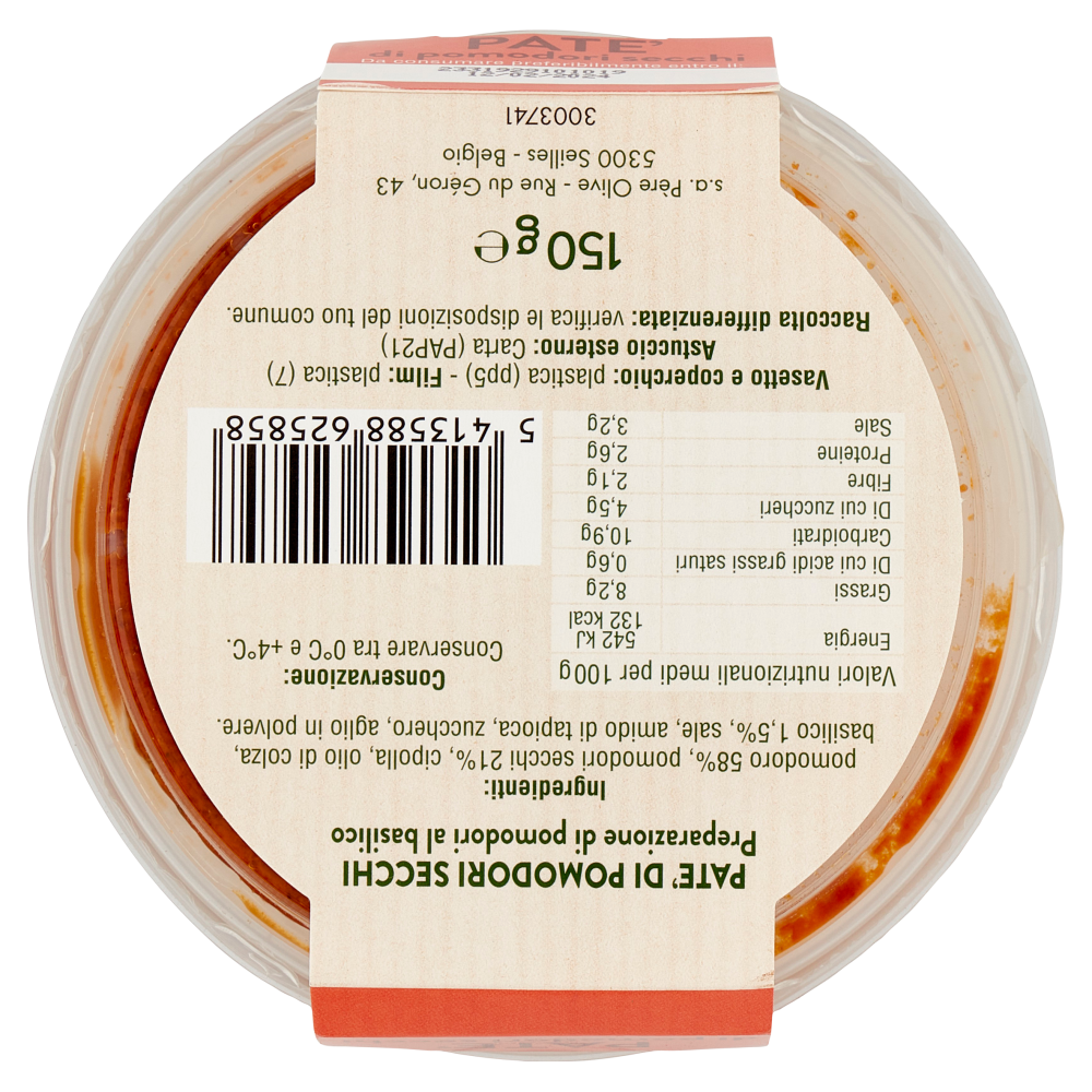 Père Olive Patè di pomodori secchi 150 g