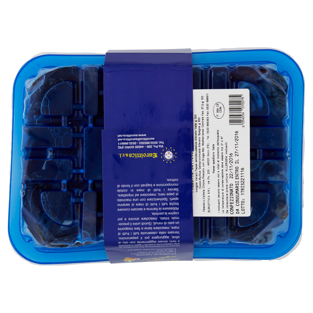 Euroittica Tris Cozze - Vongole veraci - Fasolari 1 KG
