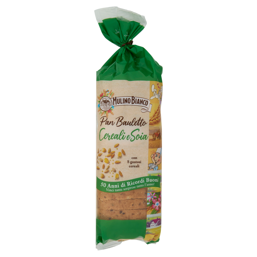 Mulino Bianco Pan Bauletto Cereali e Soia Pane Ideale per Panini 400g