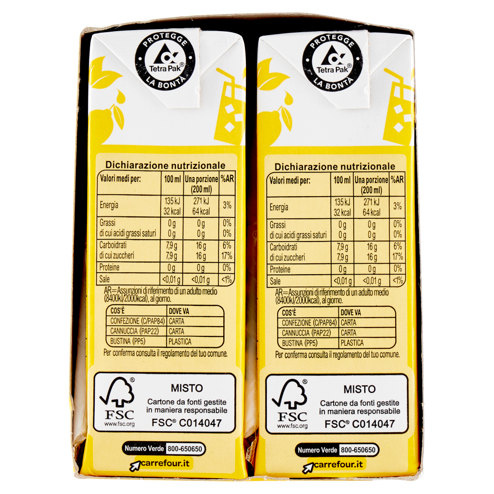 Carrefour Classic Thé al Limone 6 x 200 ml