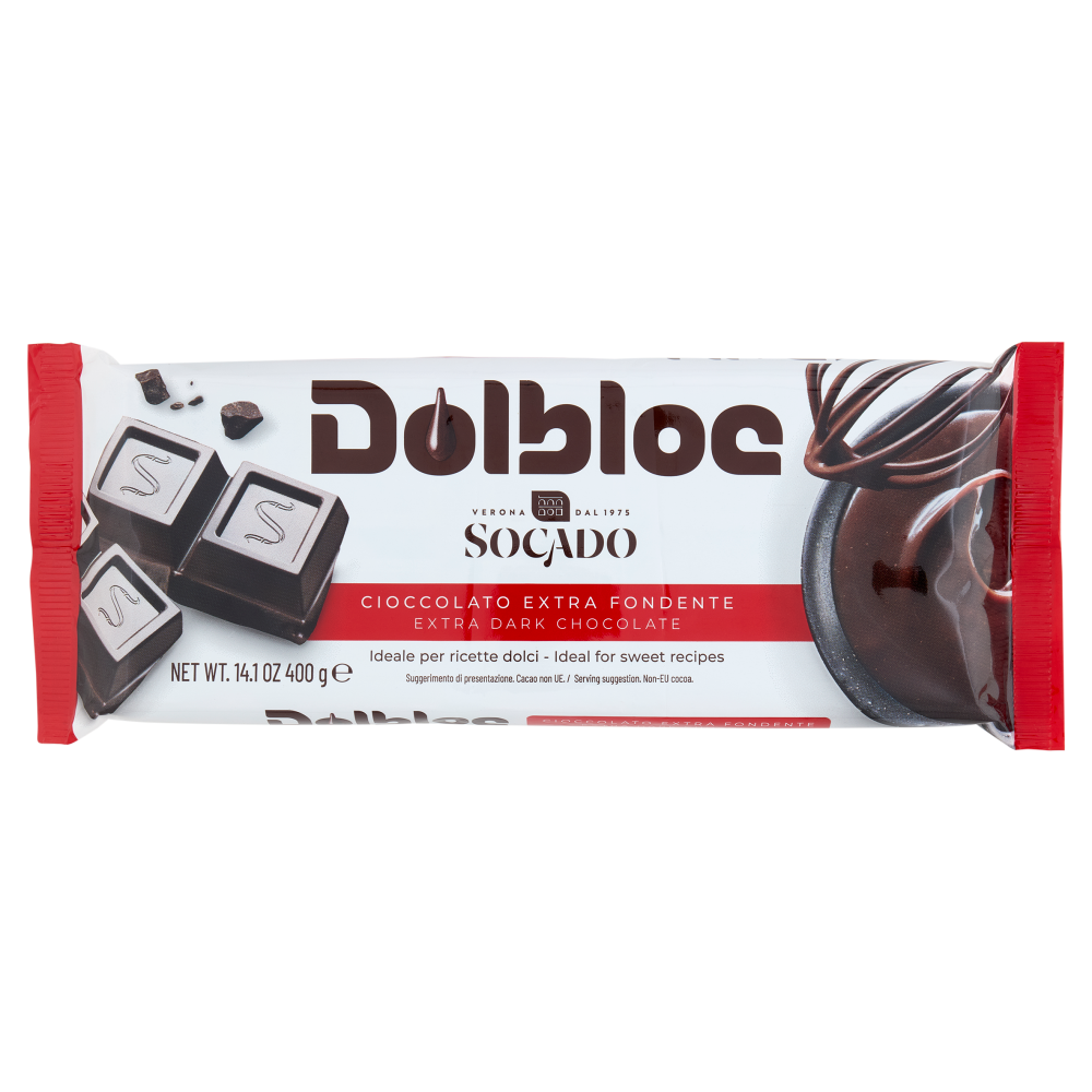 Socado Dolbloc Cioccolato Extra Fondente 400 g