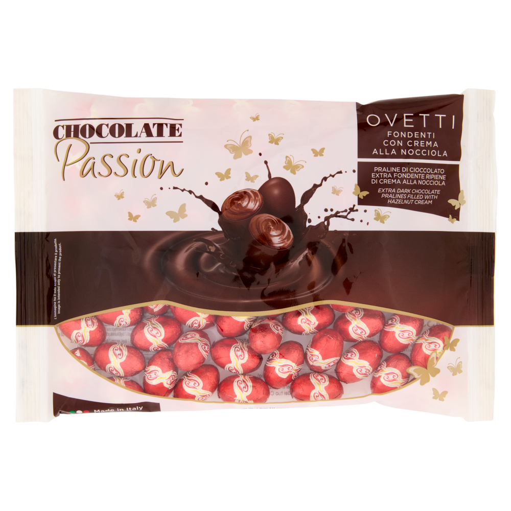 Chocolate Passion Ovetti Fondenti con Crema alla Nocciola 450 g