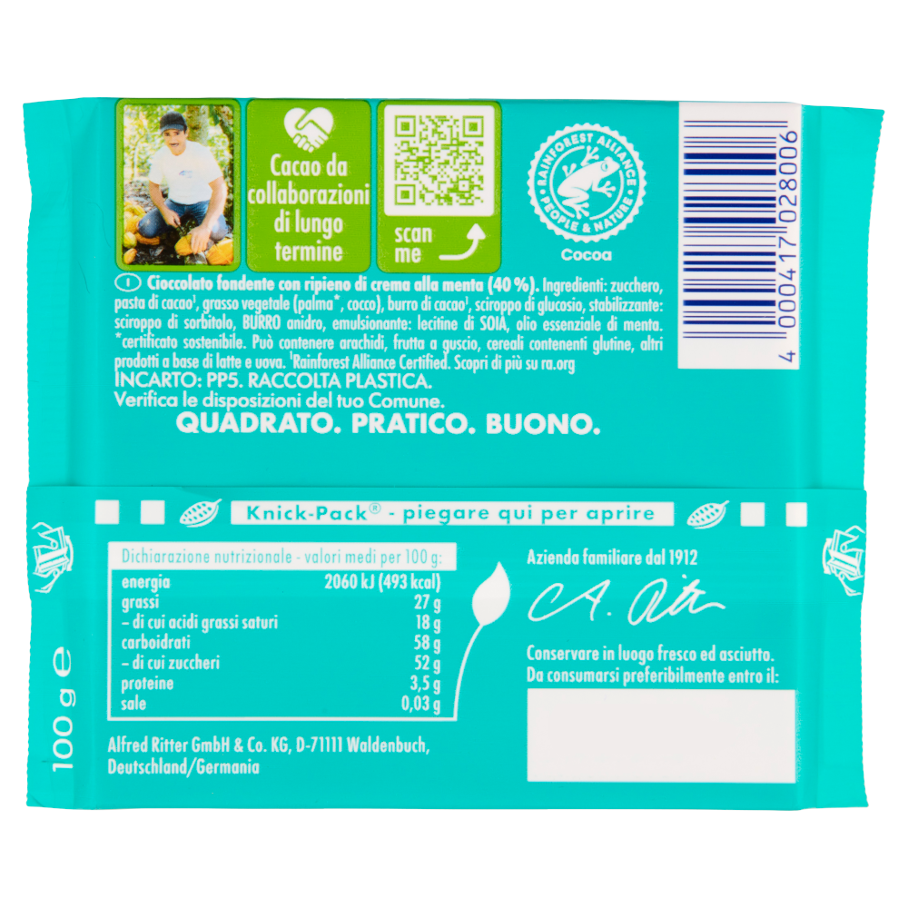 Ritter Sport Menta 100 g