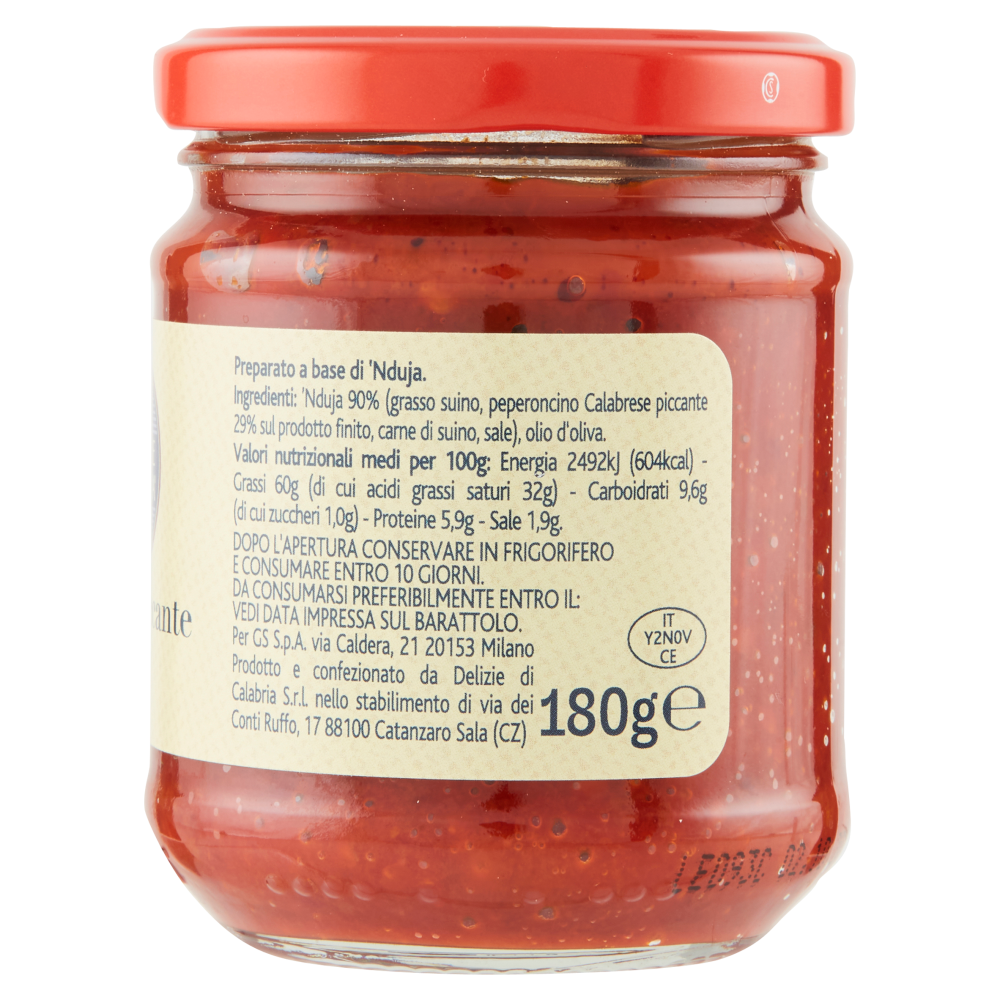 Terre d'Italia Crema piccante di 'Nduja 180 g