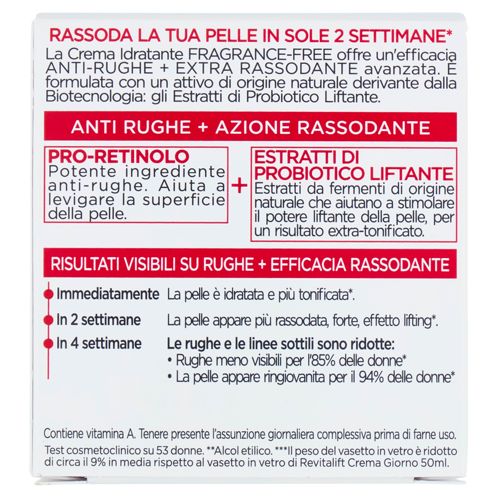L'Oréal Paris Revitalift Crema Idratante Fragrance Free Anti-rughe 50 ml