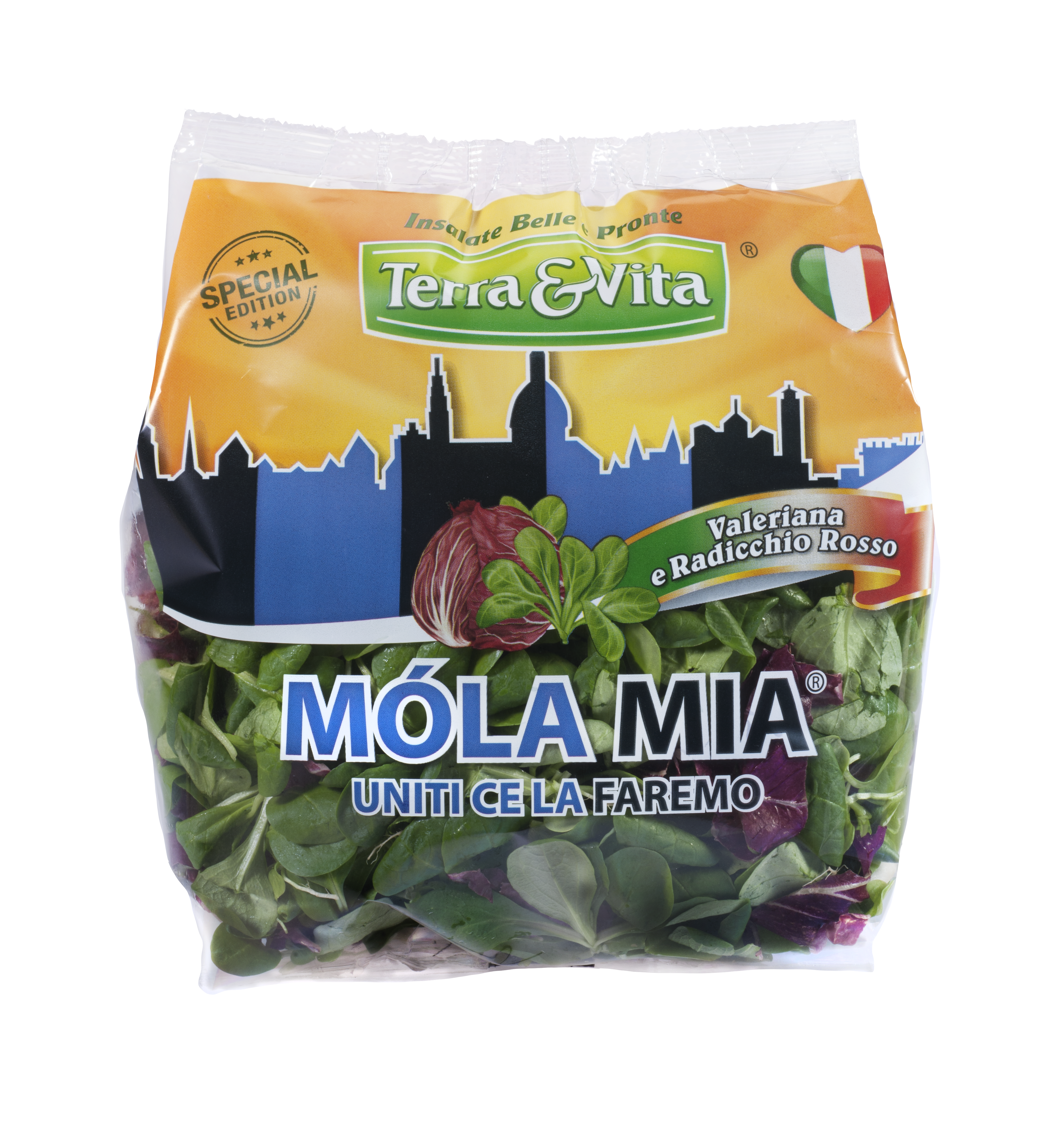 Insalatina pulita Mix Valeriana e Radicchio Rosso 