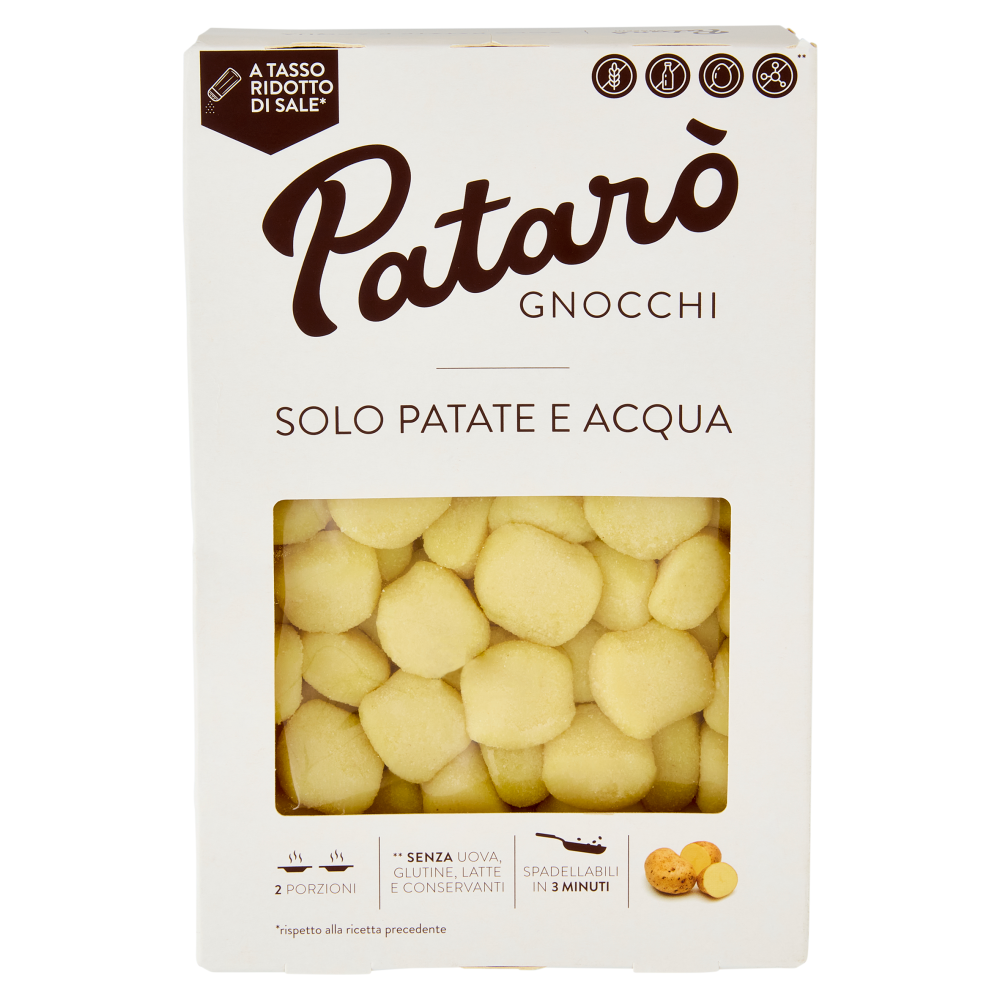 Patar&ograve; Gnocchi Solo Patate e Acqua 400 g