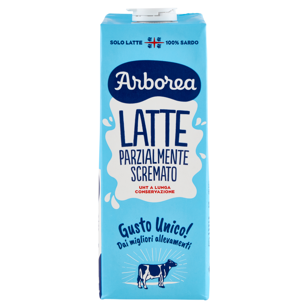 Arborea Latte Parzialmente Scremato UHT a Lunga Conservazione 1000 ml