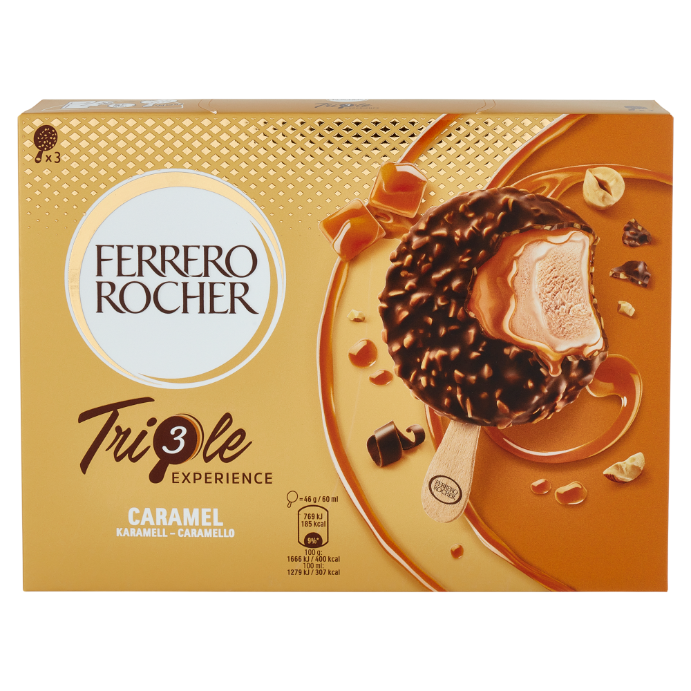 Ferrero Rocher Triple Experience Caramel 3 x 46 g