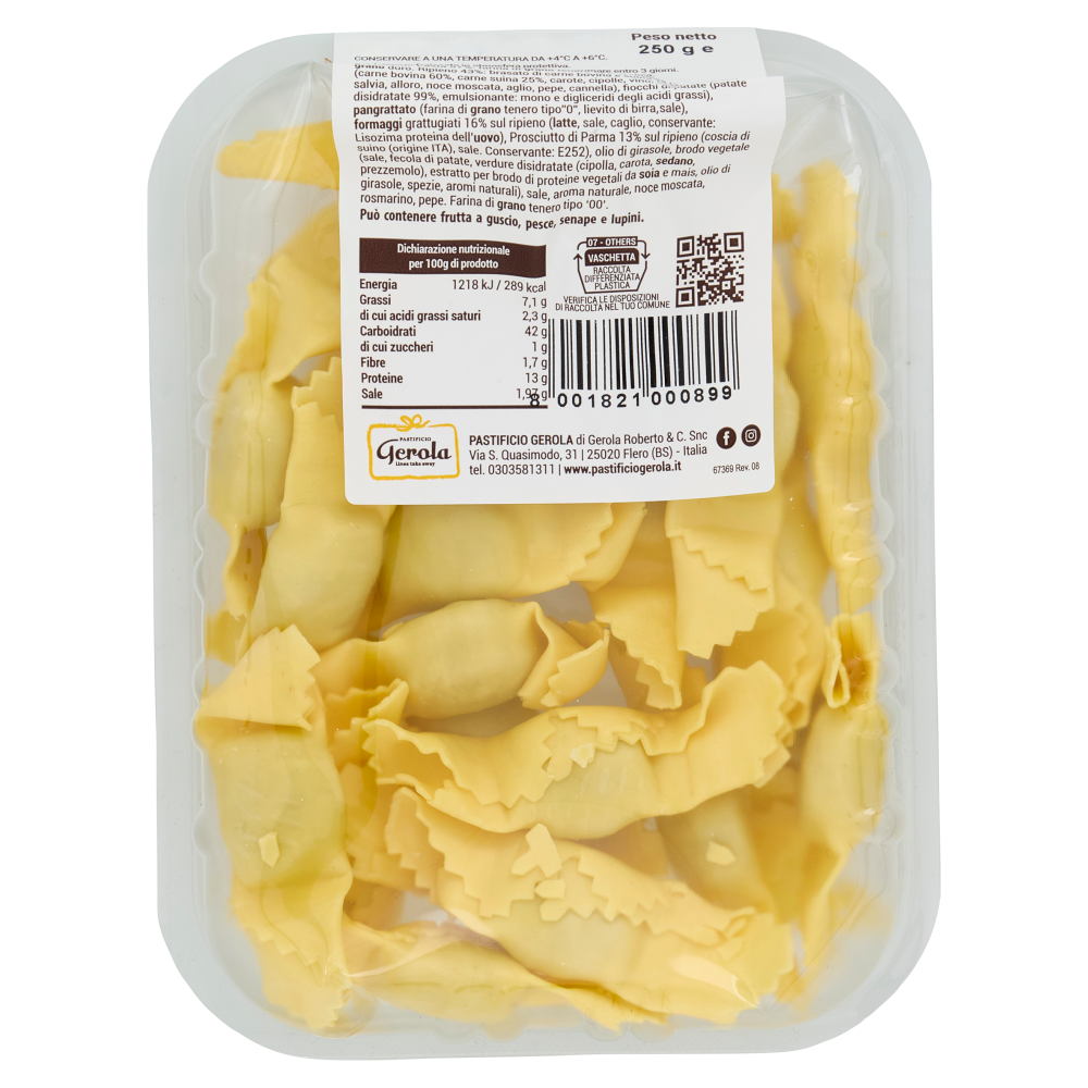 Pastificio Gerola Linea take away Caramelle alla carne 250 g