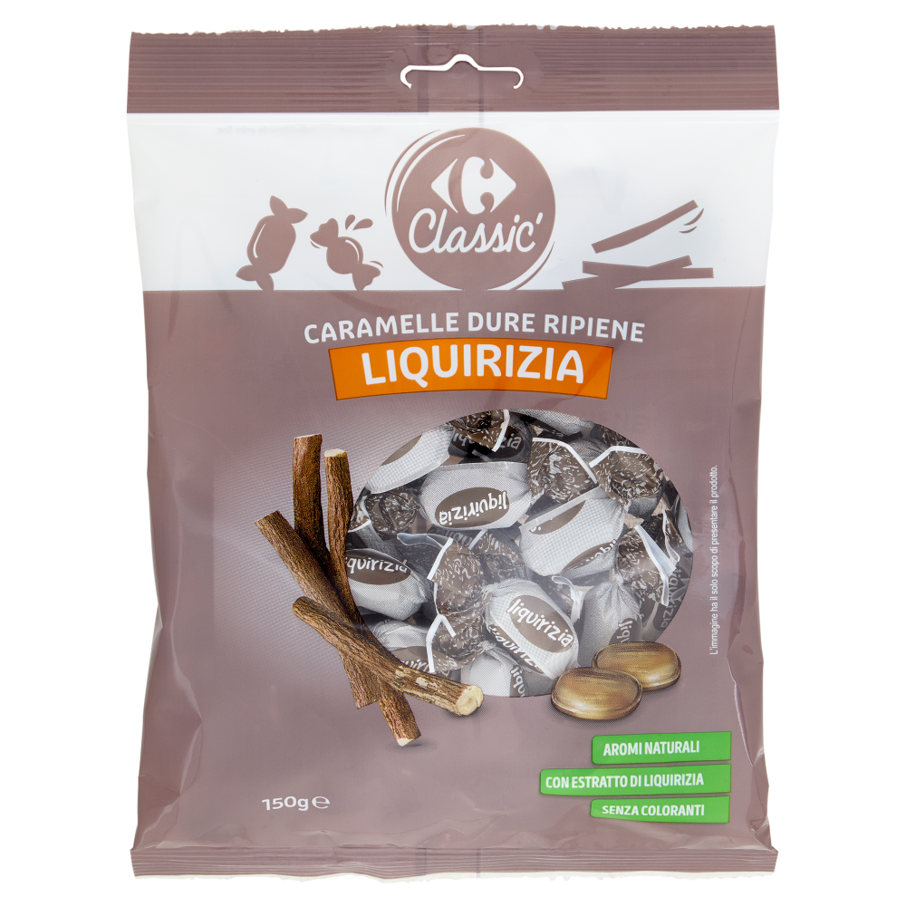 Carrefour Classic Caramelle Dure Ripiene Liquirizia 150 g