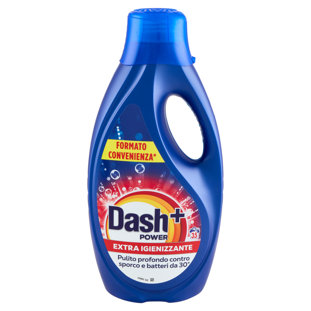 Dash Power Detersivo Liquido Lavatrice, Azione Extra-Igienizzante, 35 Lavaggi 1575 ml