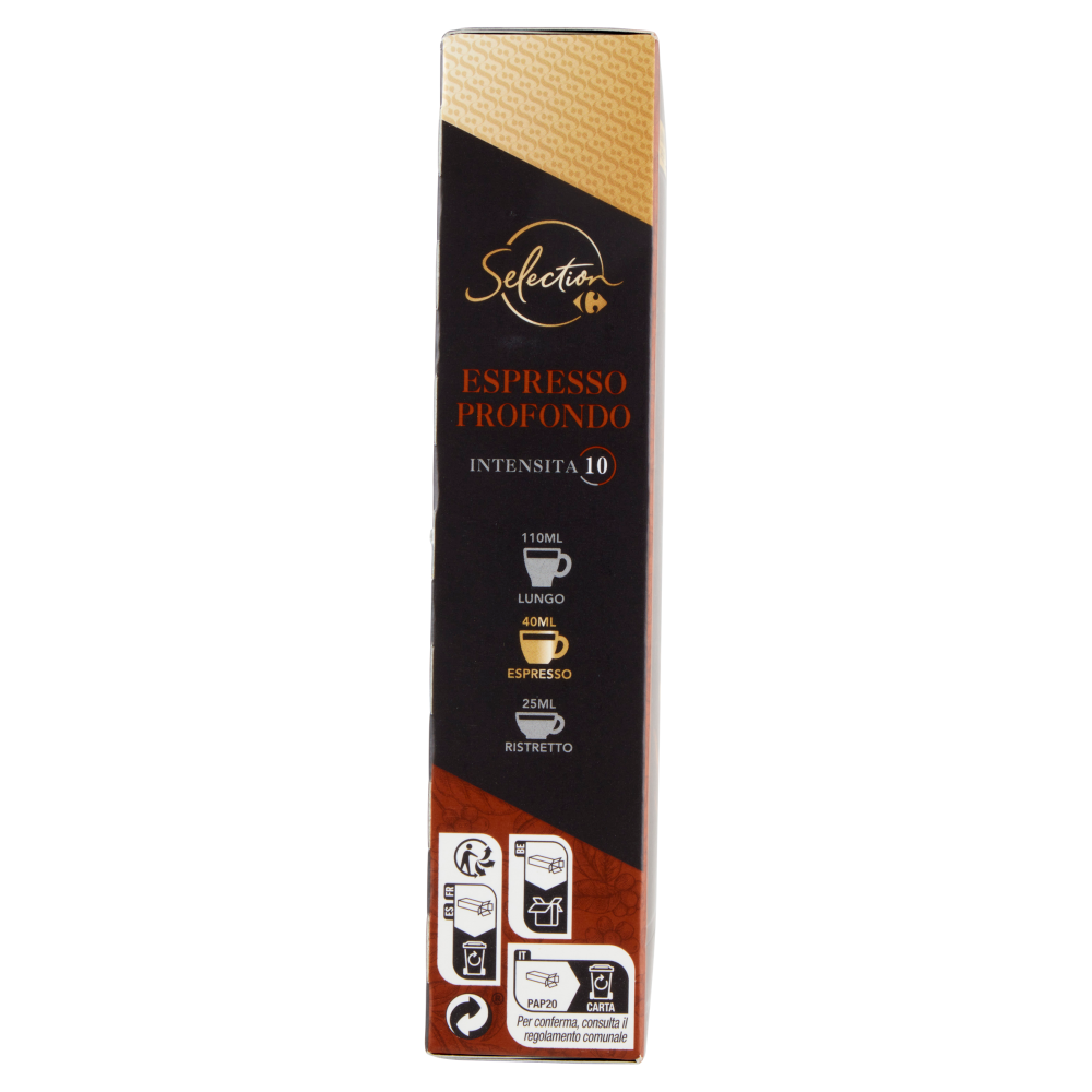 Carrefour Selection Espresso Profondo Intensità 10 10 Capsule 52 g