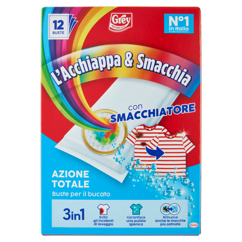 GREY l'Acchiappa & Smacchia Azione Totale Buste 12 x 30 g