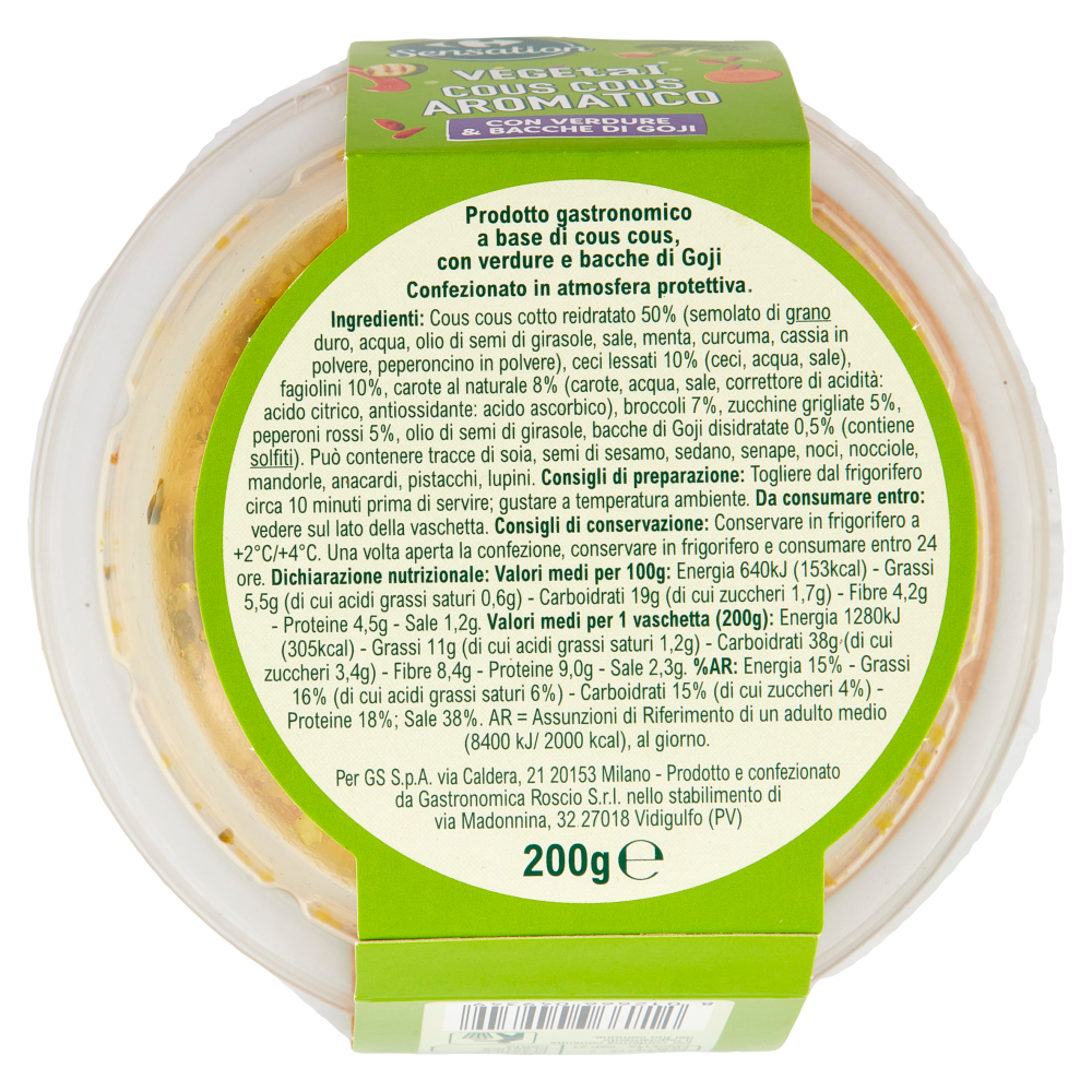 Carrefour Sensation Vegetal Cous Cous Aromatico 200 g