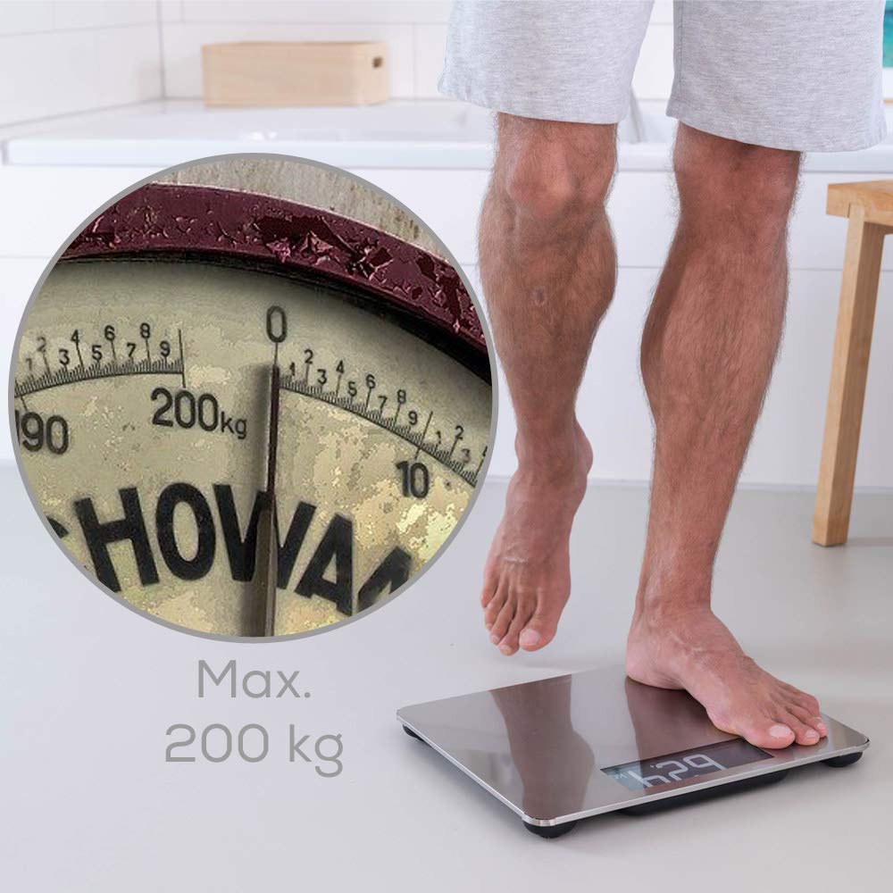 Beurer GS 405 Signature Line Bilancia in Acciaio Inox XXL con Portata fino a 200 kg