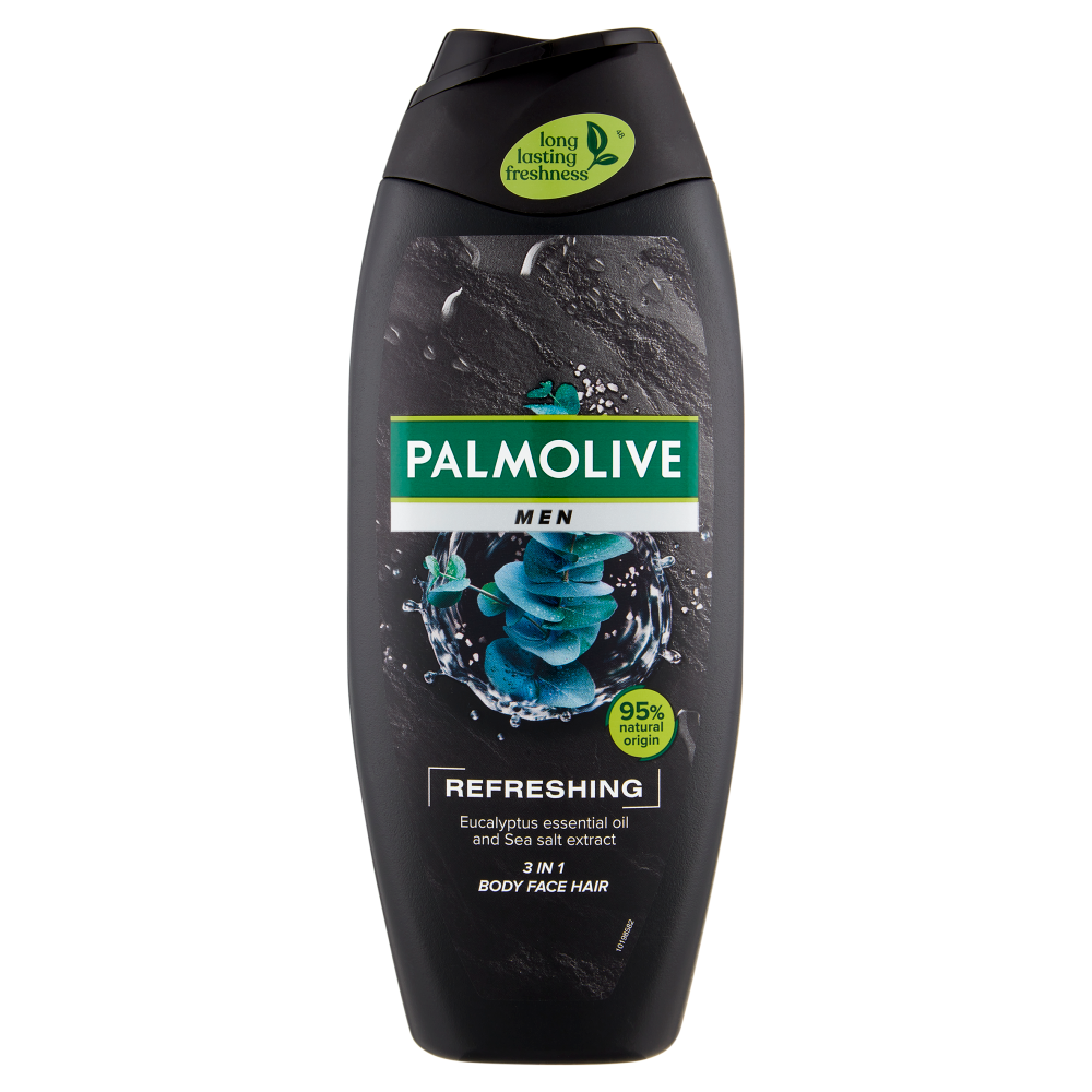 Palmolive bagnoschiuma Men Refreshing 3 in 1 con oli essenziali 500 ml