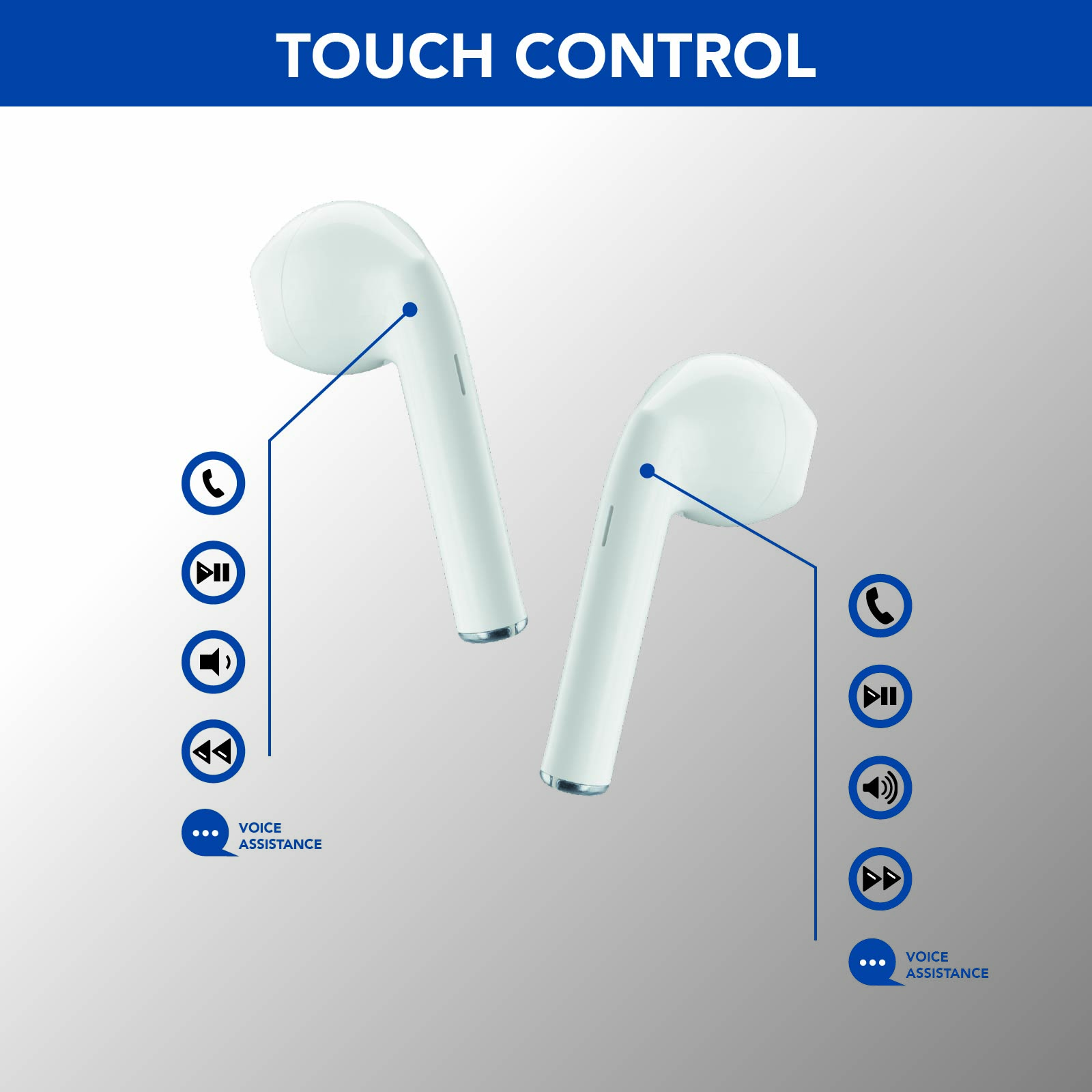 Cellularline Lite Auricolari TWS Bluetooth con custodia di ricarica
