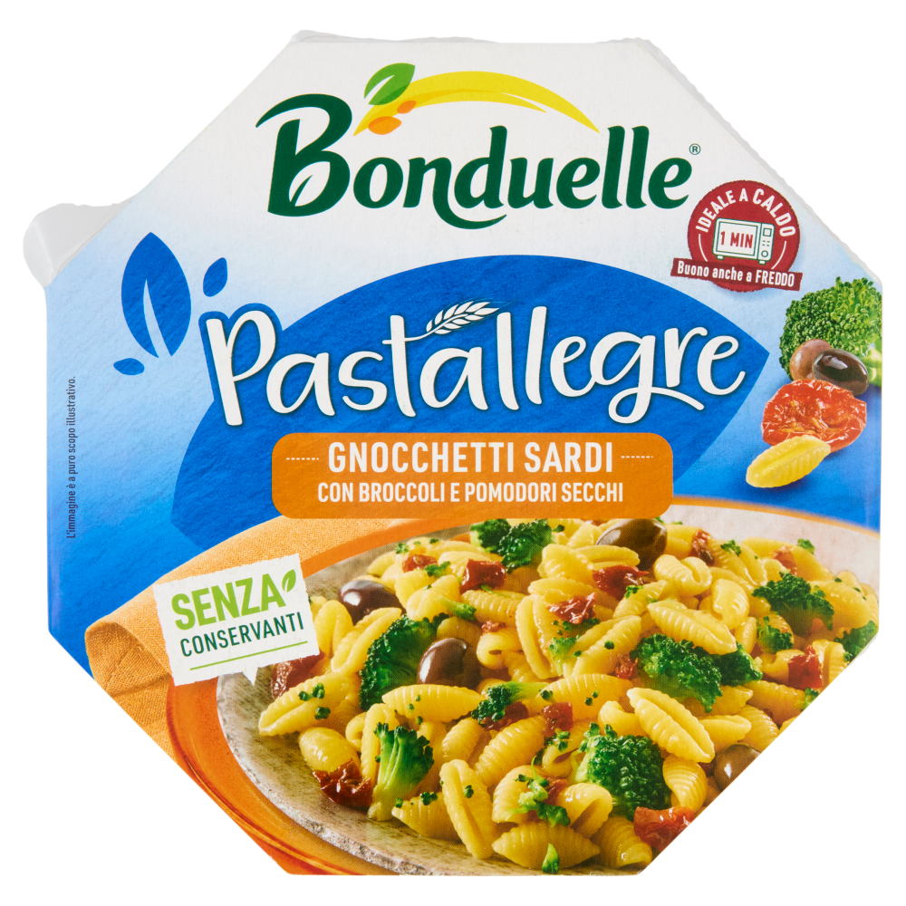 Bonduelle Pastallegre Gnocchetti Sardi con Broccoli e Pomodori Secchi 200 g