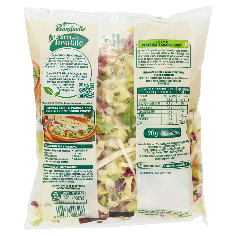 Bonduelle Carta delle Insalate Ricetta Deliziosa 90 g