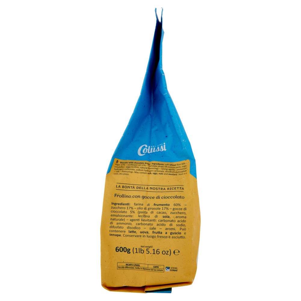 Colussi Gran Dispensa Biscotti con Gocce di Cioccolato 600 g