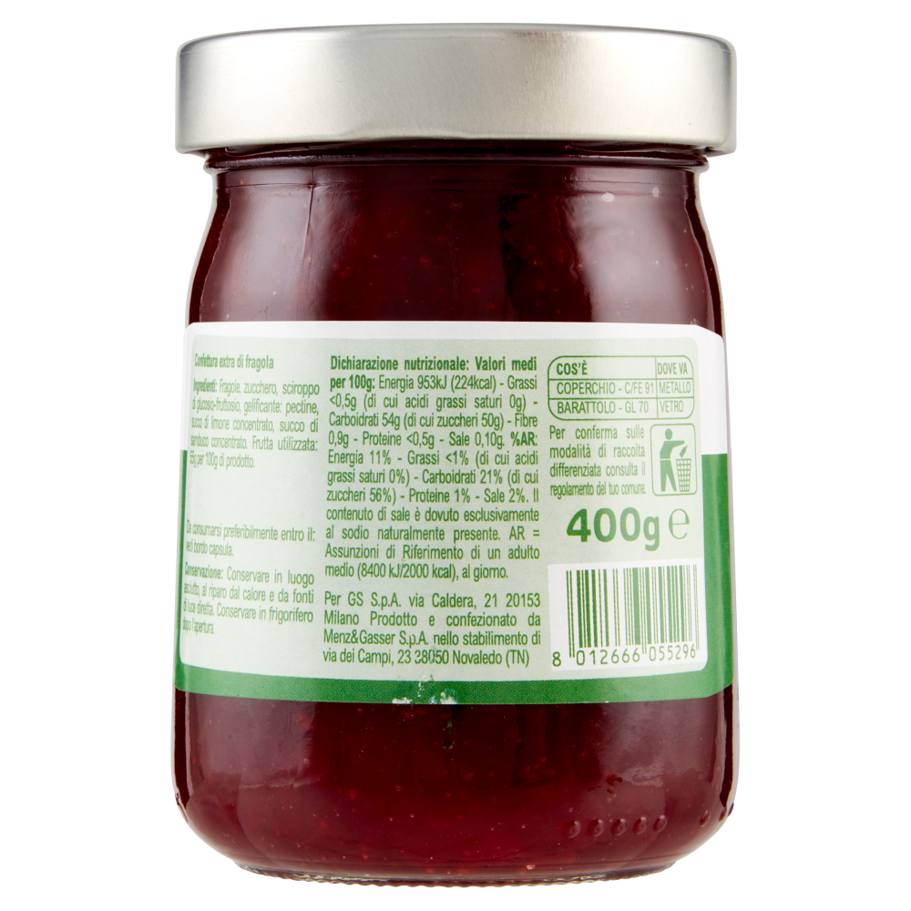 Carrefour Classic Confettura Extra di Fragola 400 g