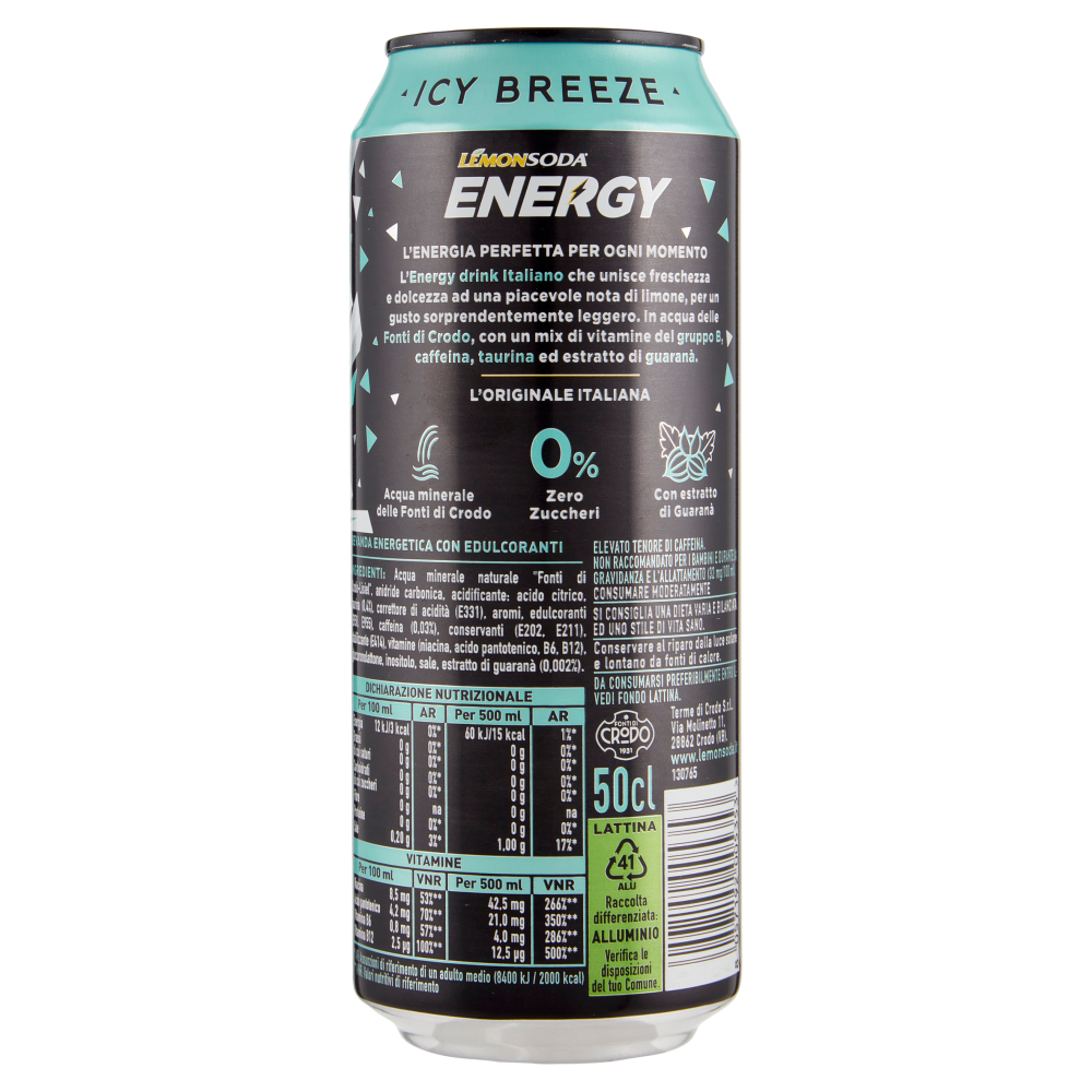 Lemonsoda Energy Zero Icy Breeze 50 cl
