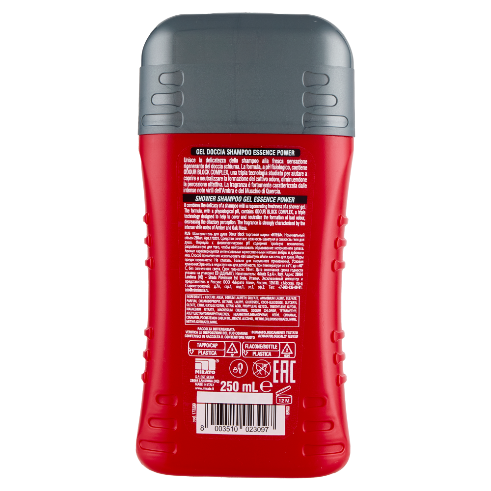 Intesa Pour Homme Gel Doccia Shampoo Rigenerante Essence Power 250 mL
