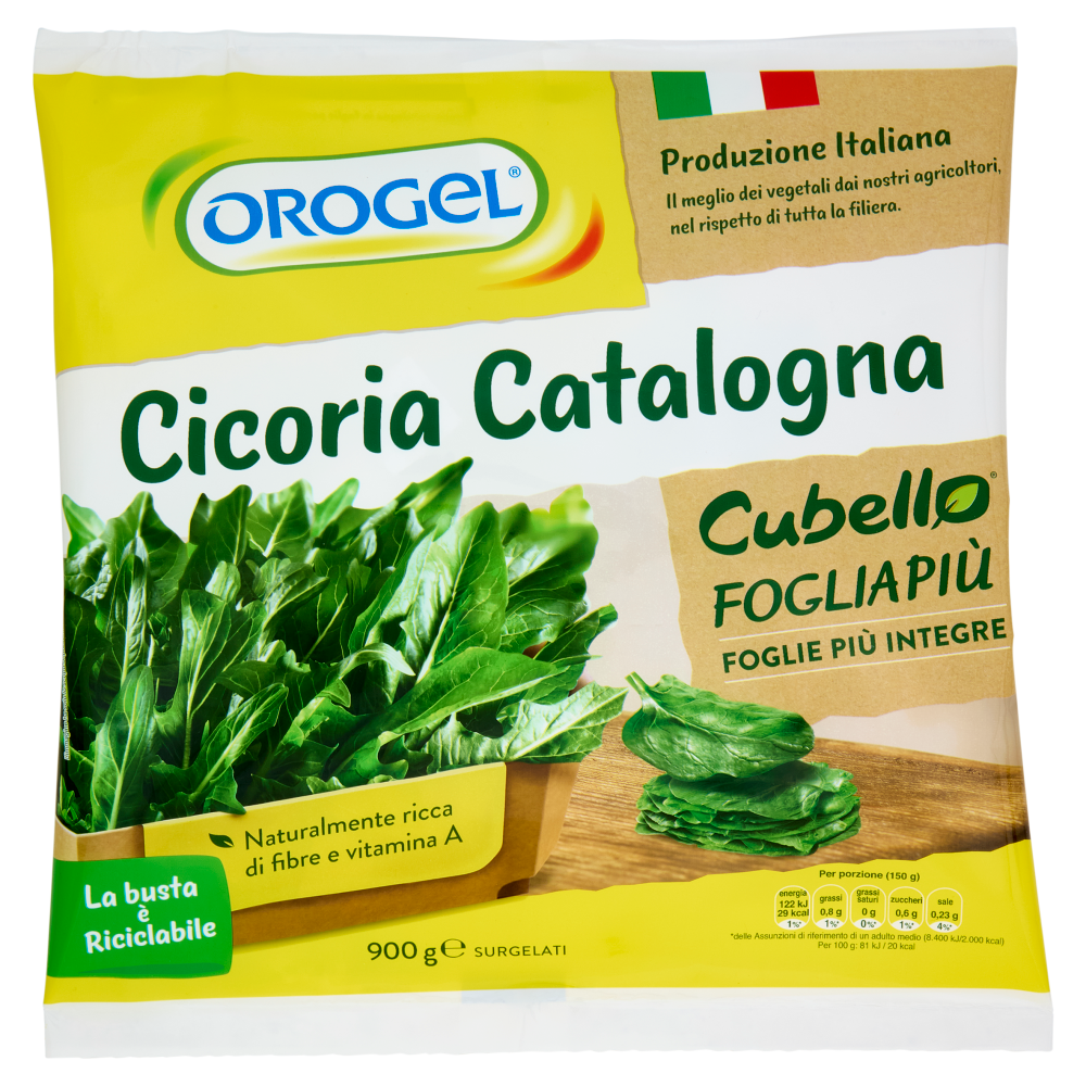 Orogel Cubello Cicoria Catalogna Surgelati 900 g
