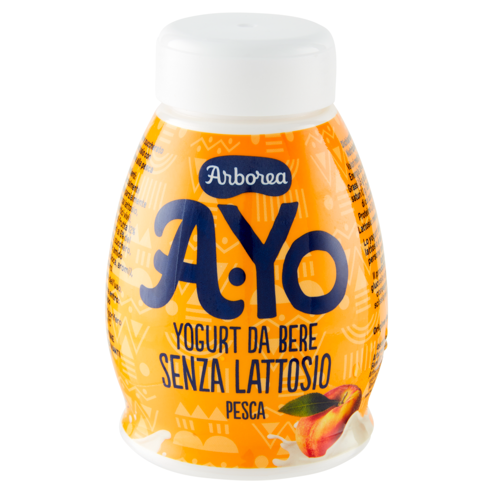 Arborea A-Yo Yogurt da Bere Senza Lattosio Pesca 200 g