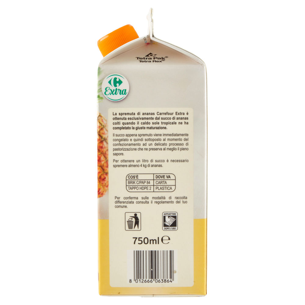 Carrefour Extra Spremuta Ananas 750 ml
