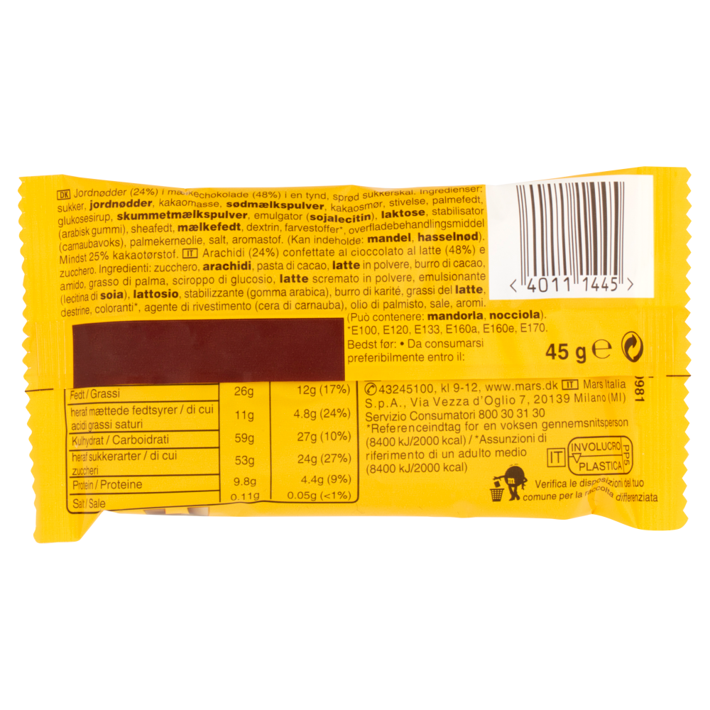 M&M's Peanut Confetti al Cioccolato con Arachidi 45 g