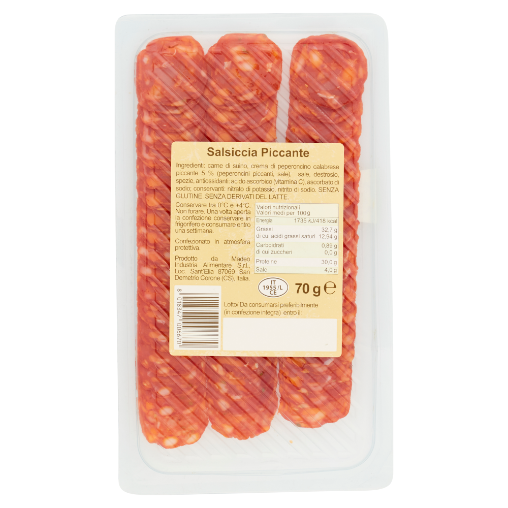 Madeo la Salsiccia Piccante 70 g