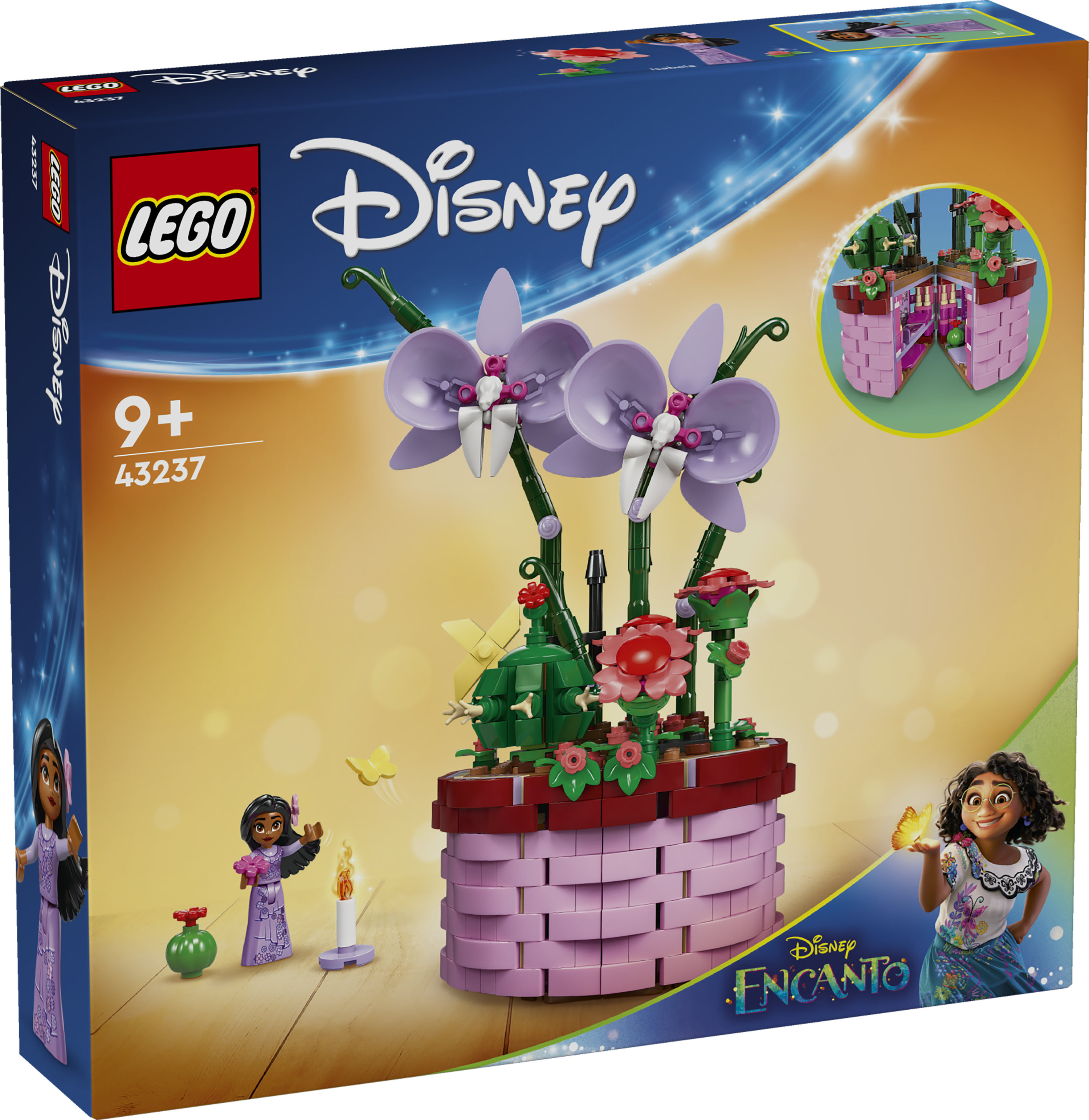 LEGO Disney 43237 Vaso di Fiori di Isabela, Giochi per Bambini 9+ con Mini Bambolina e Cesto Apribile, Regalo dal Film Encanto