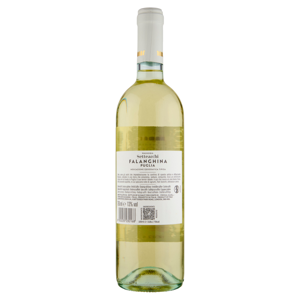 Masseria Settearchi Falanghina Puglia IGT 750 ml