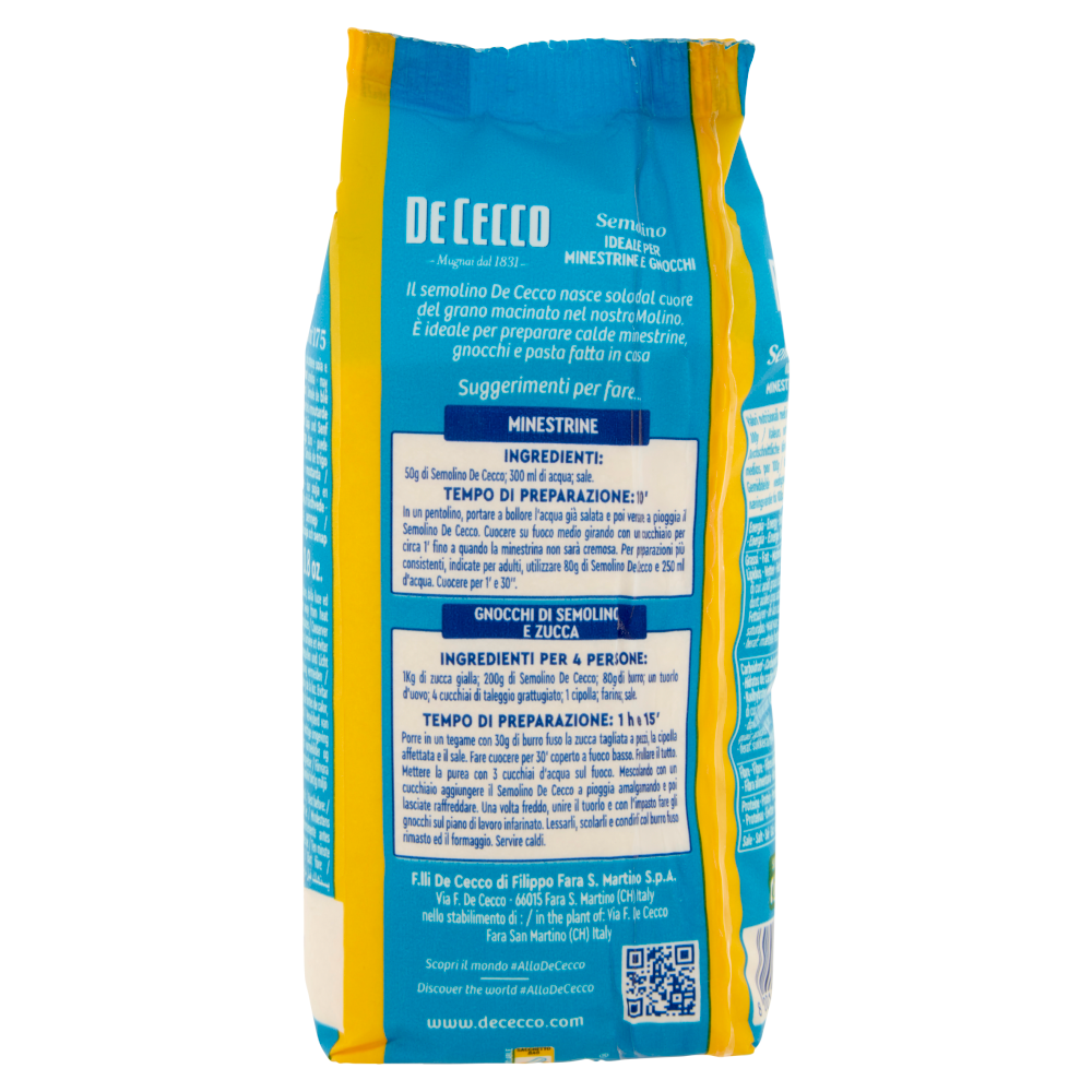 De Cecco Semolino n&deg;175 250 g