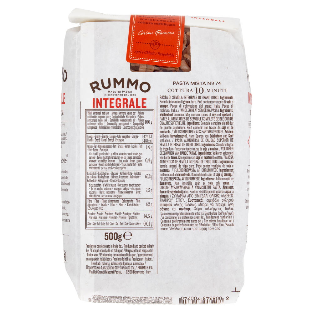 Rummo Integrale Pasta Mista N° 74 500 g