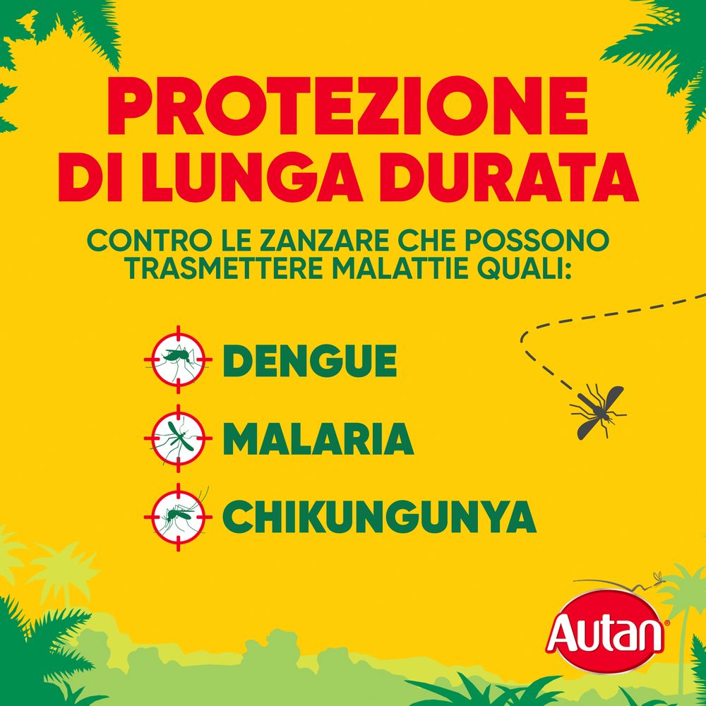 Autan Tropical Spray, Repellente Zanzare con Azione Protettiva Duratura, Fino a 8 Ore di protezione, Adatto ai Viaggi in Luoghi Tropicali, 100ml